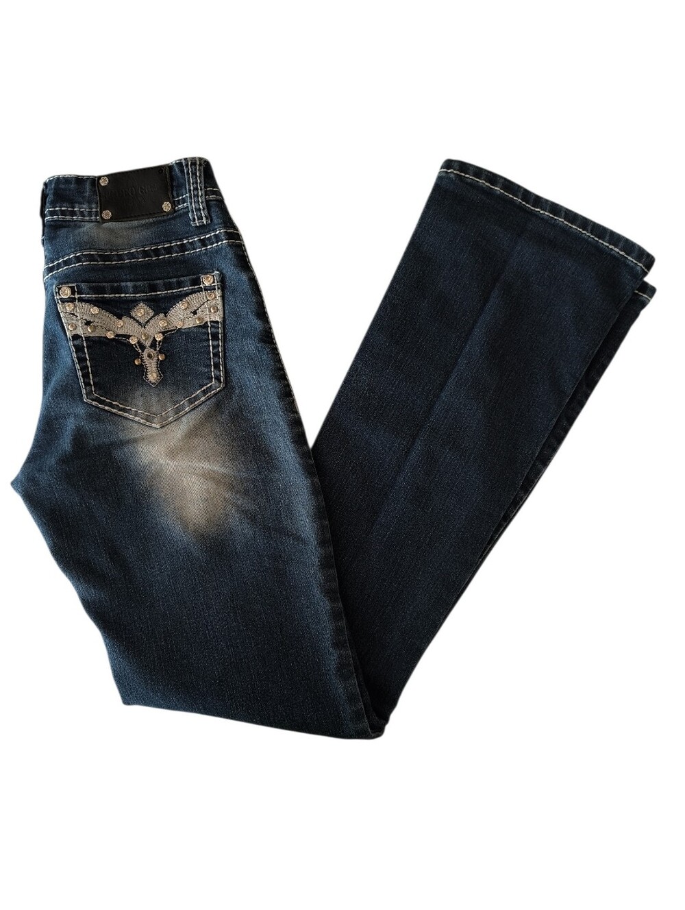 Girl's Rodeo Girl Dark Wash Bootcut Jeans Size 14(Girl)